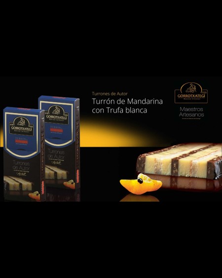 Turrón de Trufa Blanca con Mandarina Gorrotxategi 200grs