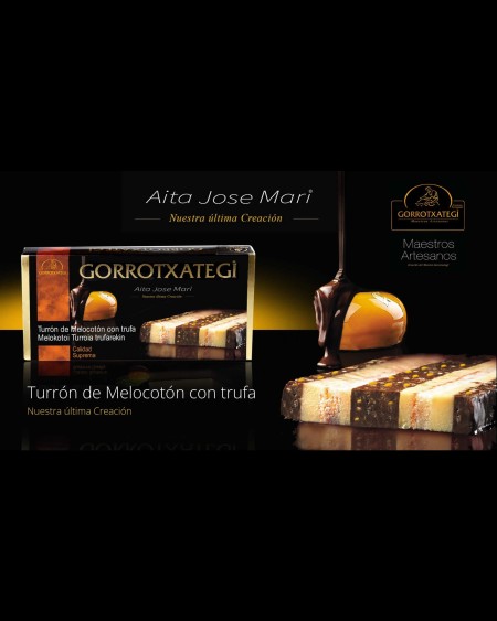 Turrón de Melocotón ”Aita Jose Mari“ Gorrotxategi 200grs